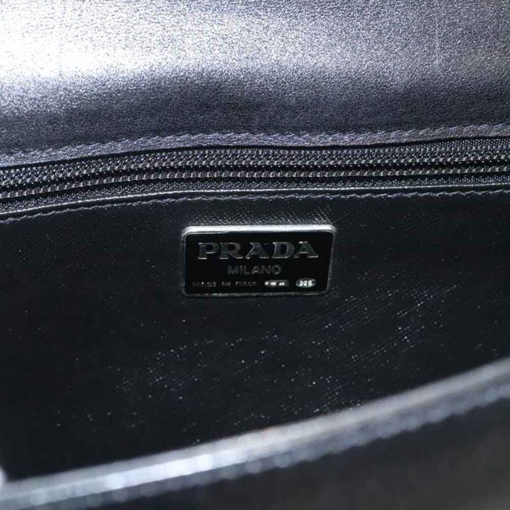 Prada Black Leather Handbag (Pre-Owned) - Picture 13 of 16